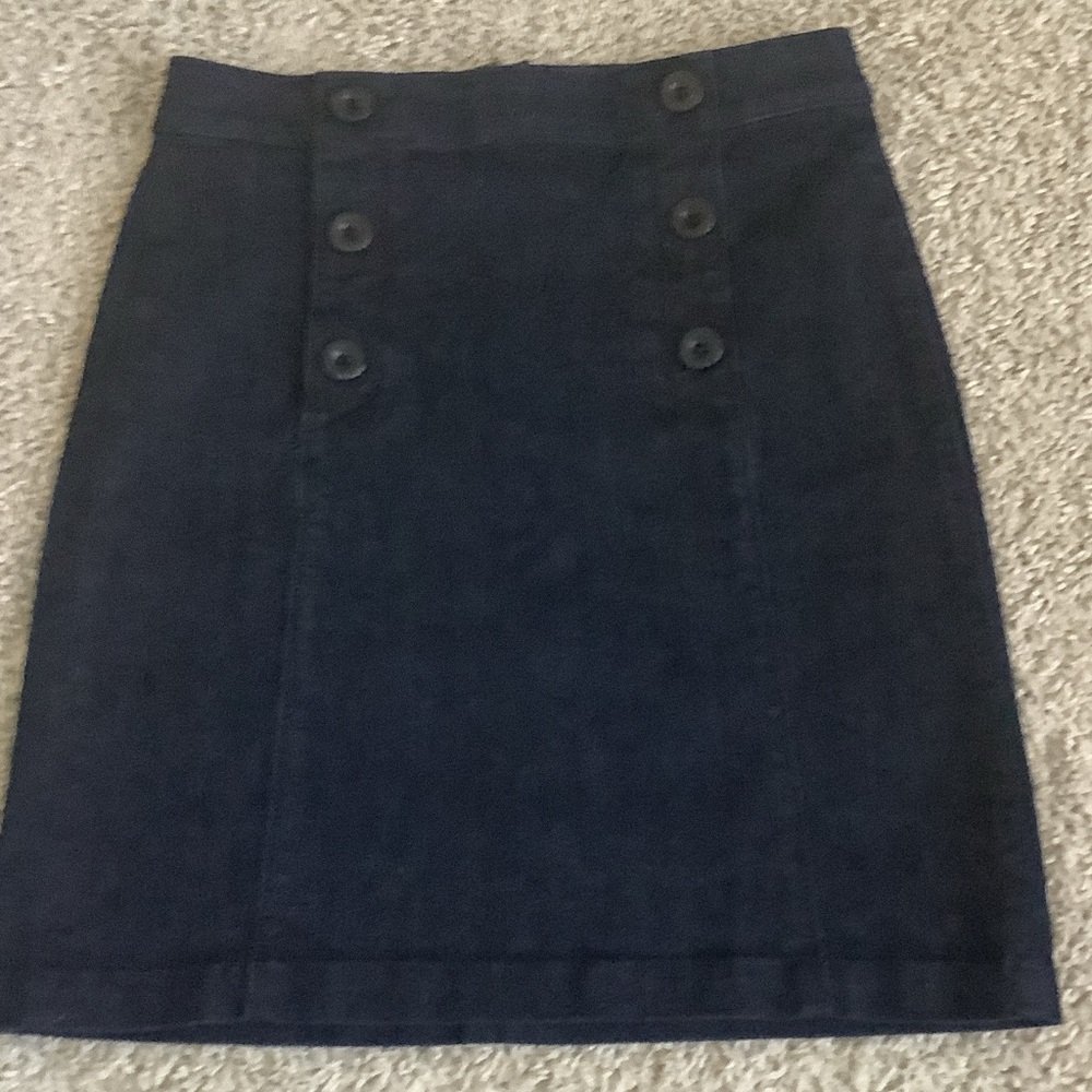 🌿LOFT Navy Sailor Denim Pencil Skirt
